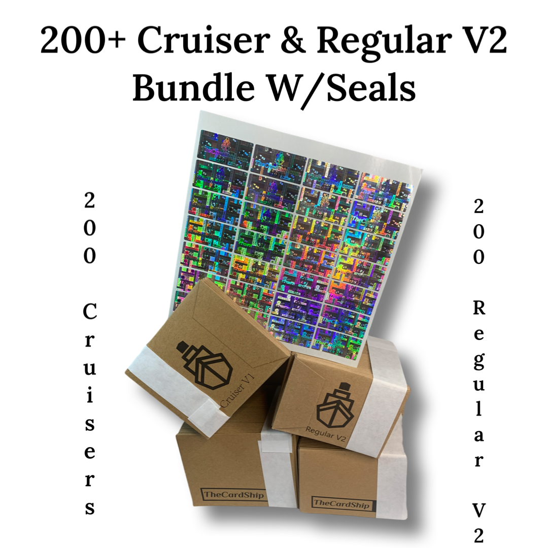 200 Regular V2 + 200 Cruiser Bundle With 200 Tamper Proof Seals